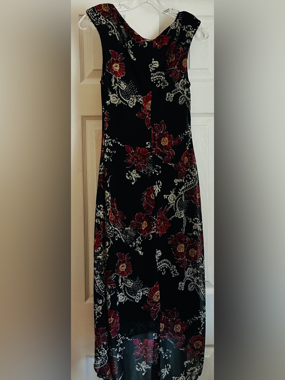 Charlotte Russe Black Flowered Dress